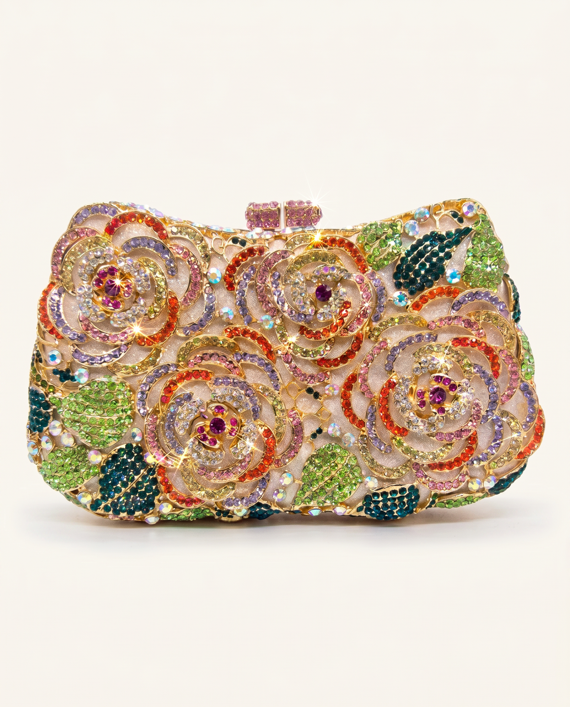 Camellia Crystal Clutch