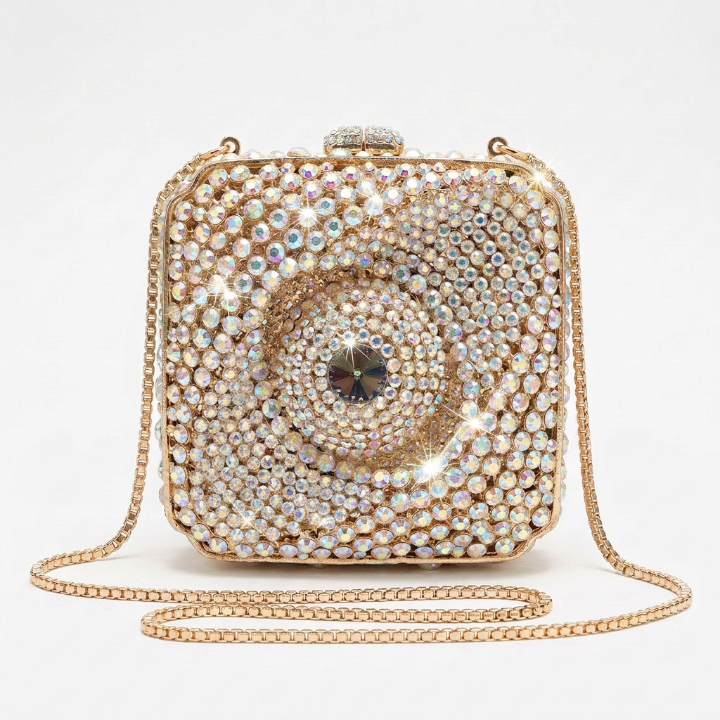 Celestial Halo Crystal Clutch