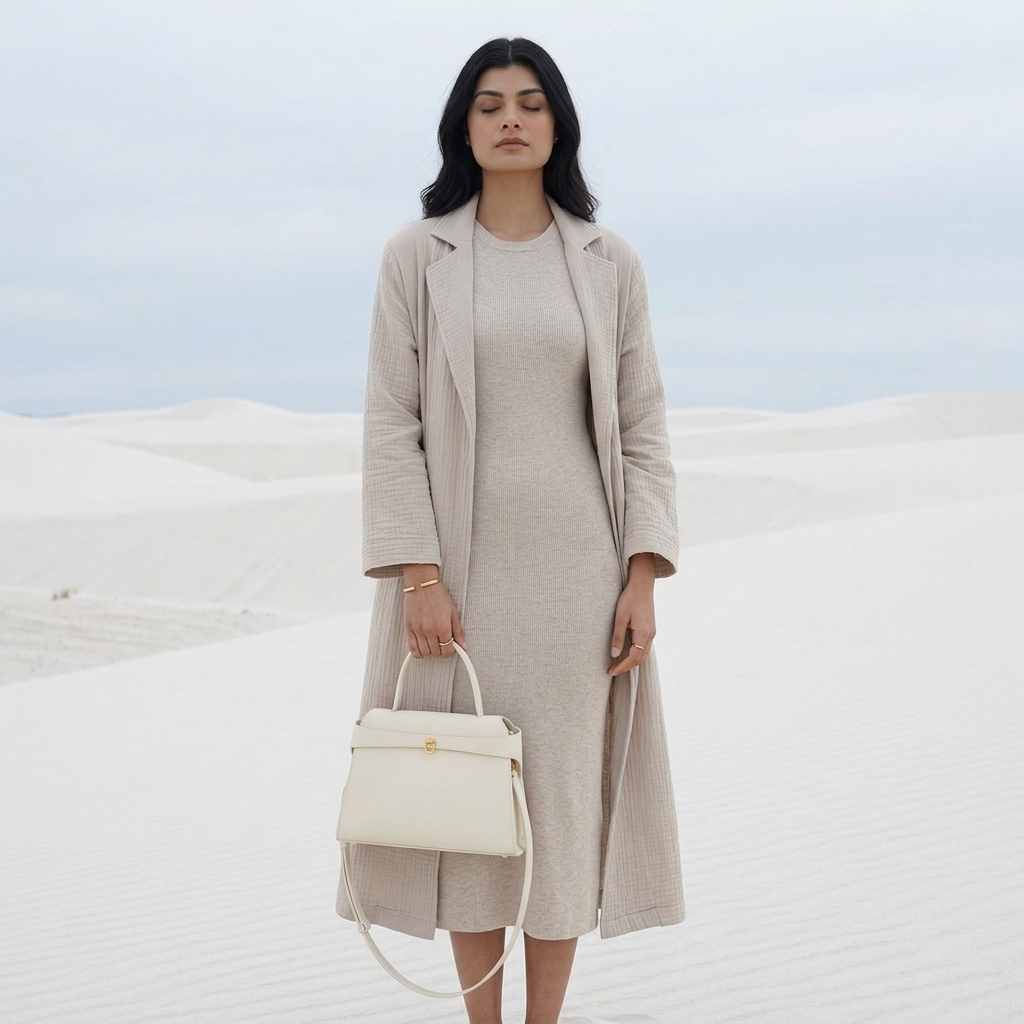 Aurelle Ivory In Pure Leather