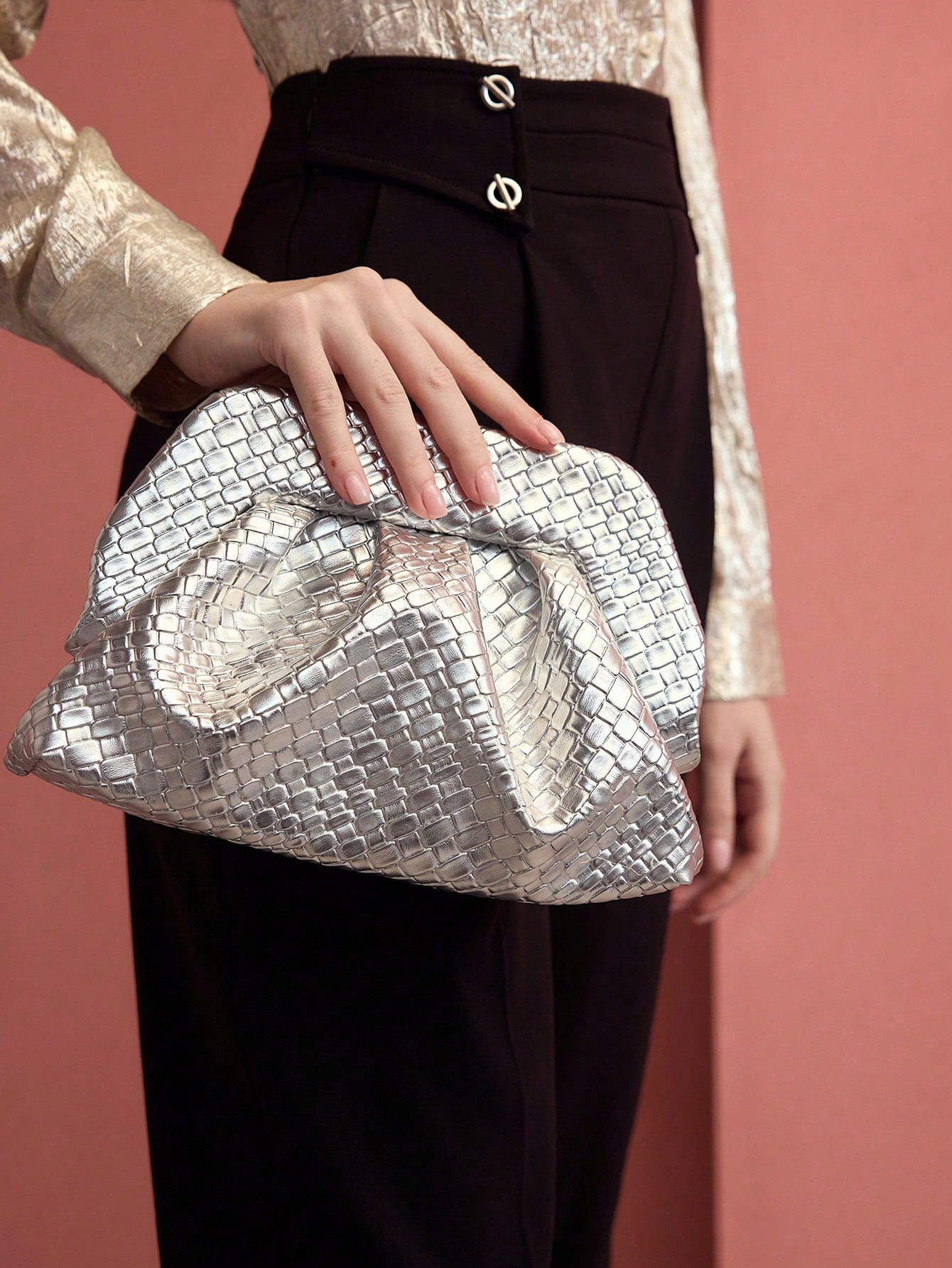 Solara clutch in Vegan Leather