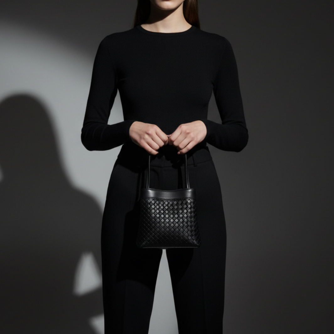 Luna Nocturne Leather Handbag