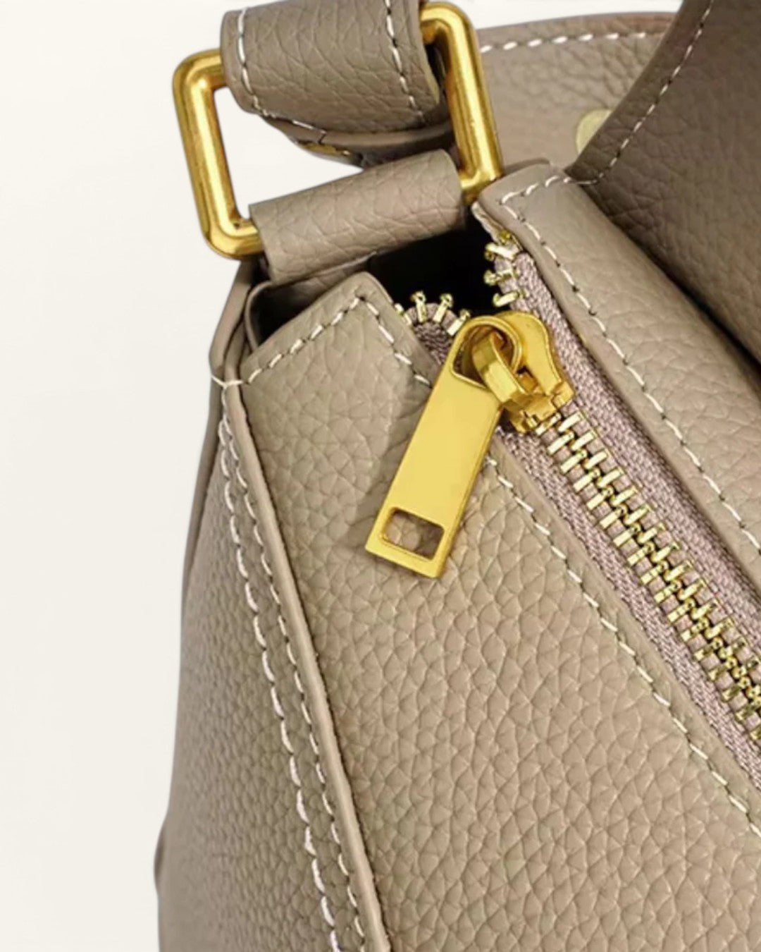 The Lotus Leather Sling Handbag in Pure Leather