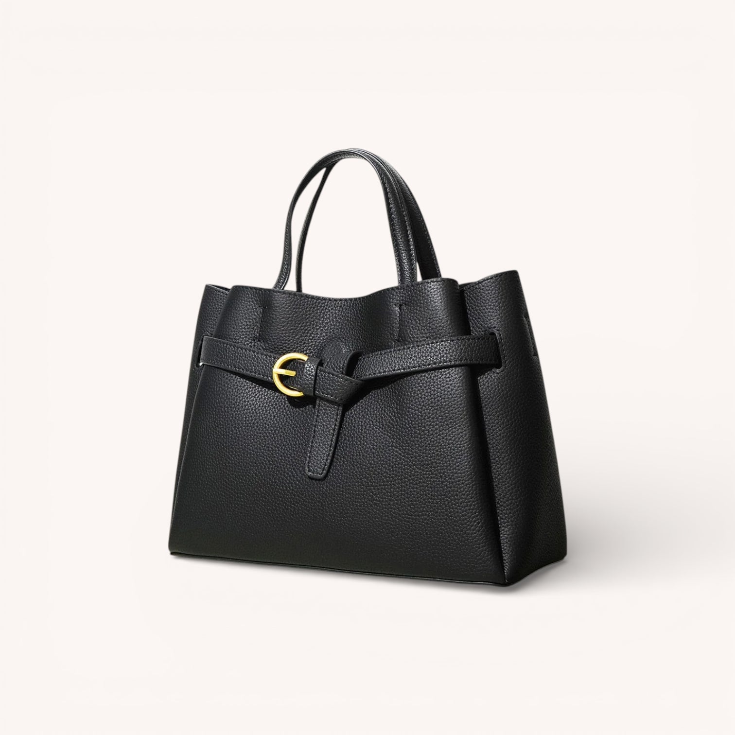 Valen Structured Tote in Pure Leather