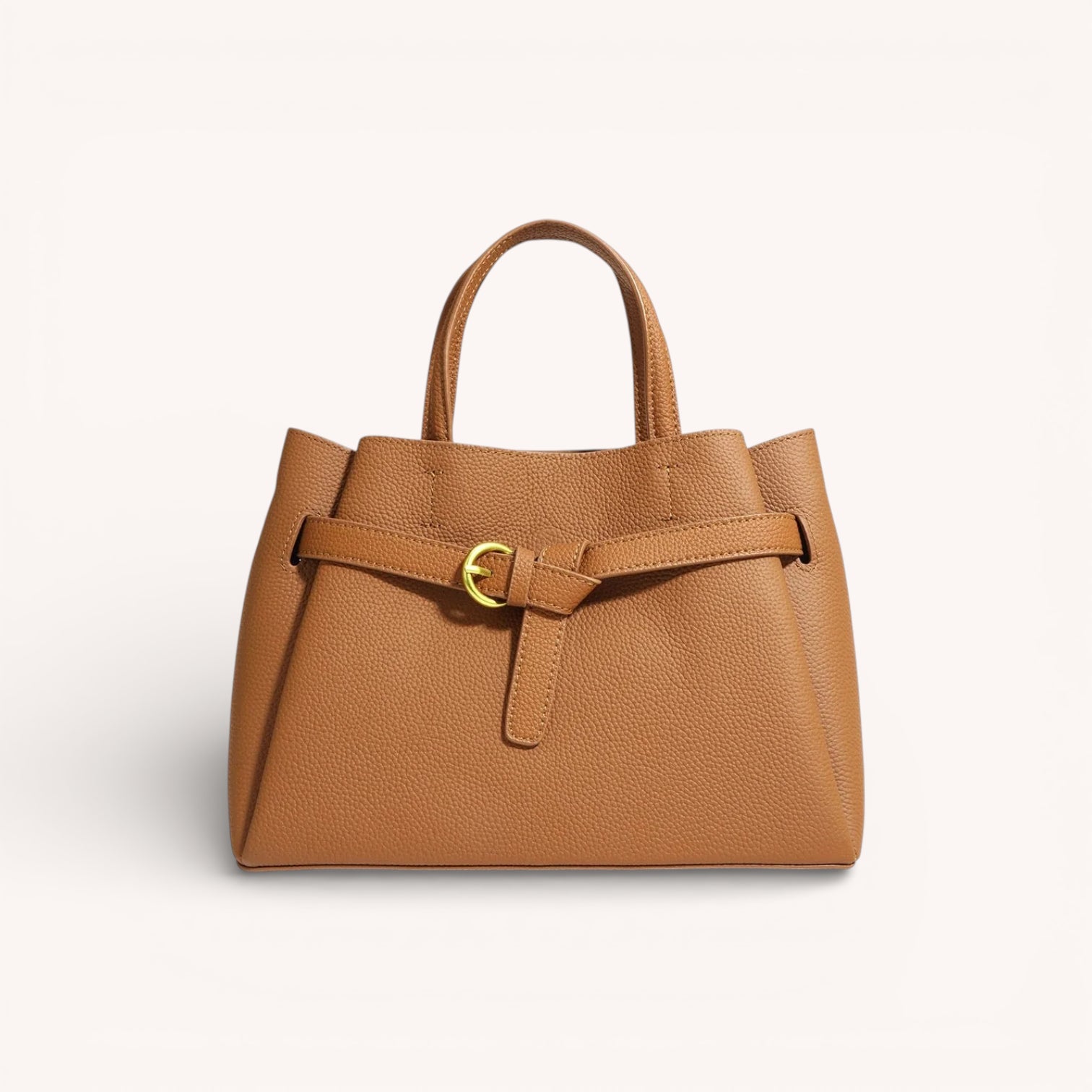 Valen Structured Tote in Pure Leather