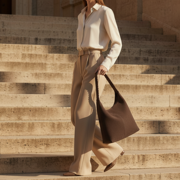 Arista Braided Tote in Pure Leather