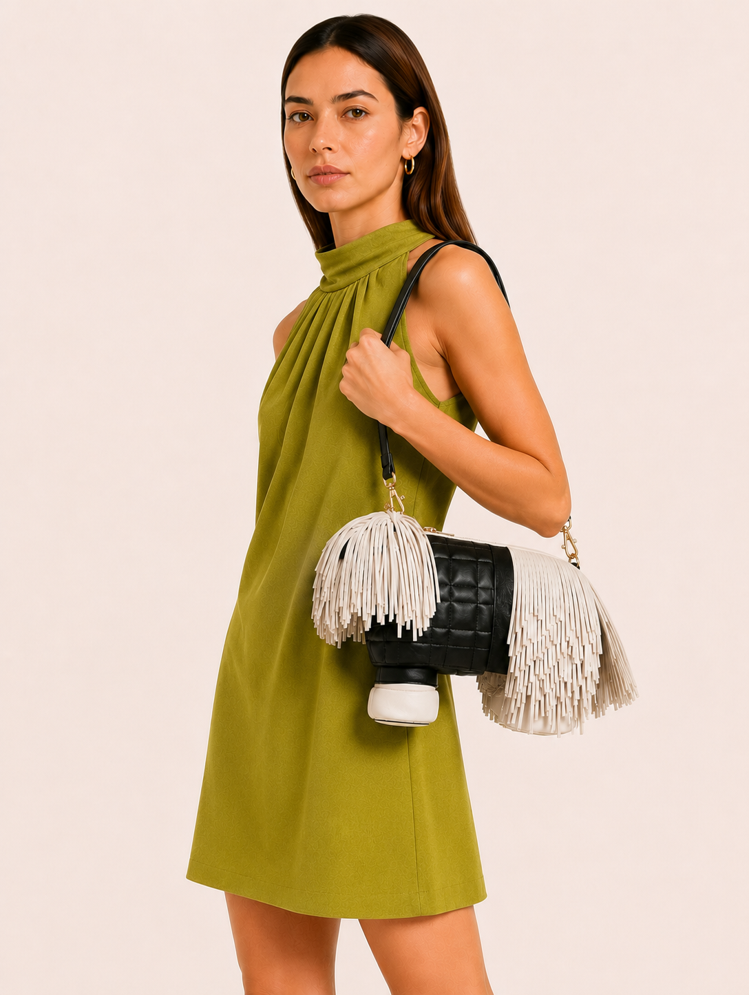 Fringe Pup Couture Bag