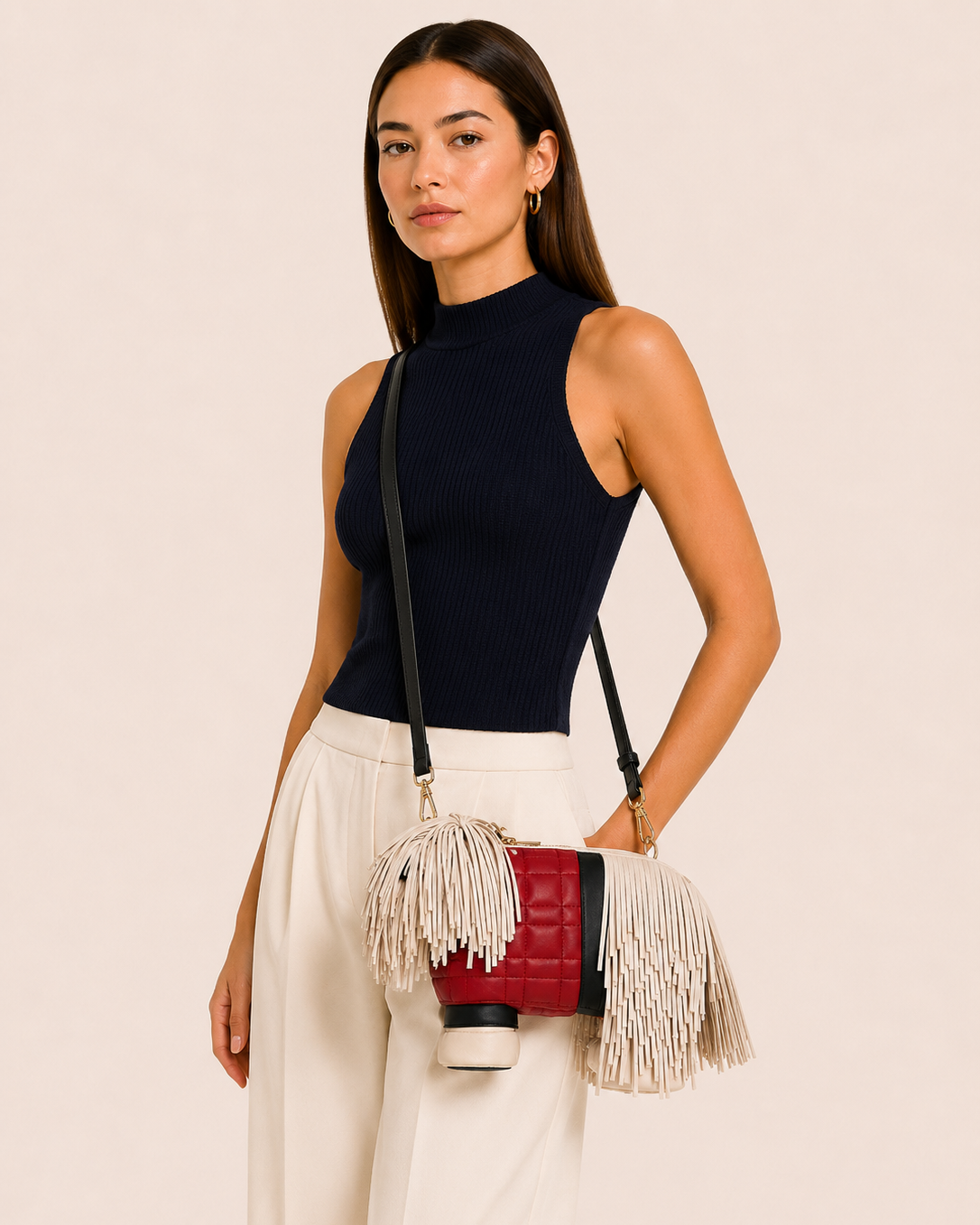Fringe Pup Couture Bag