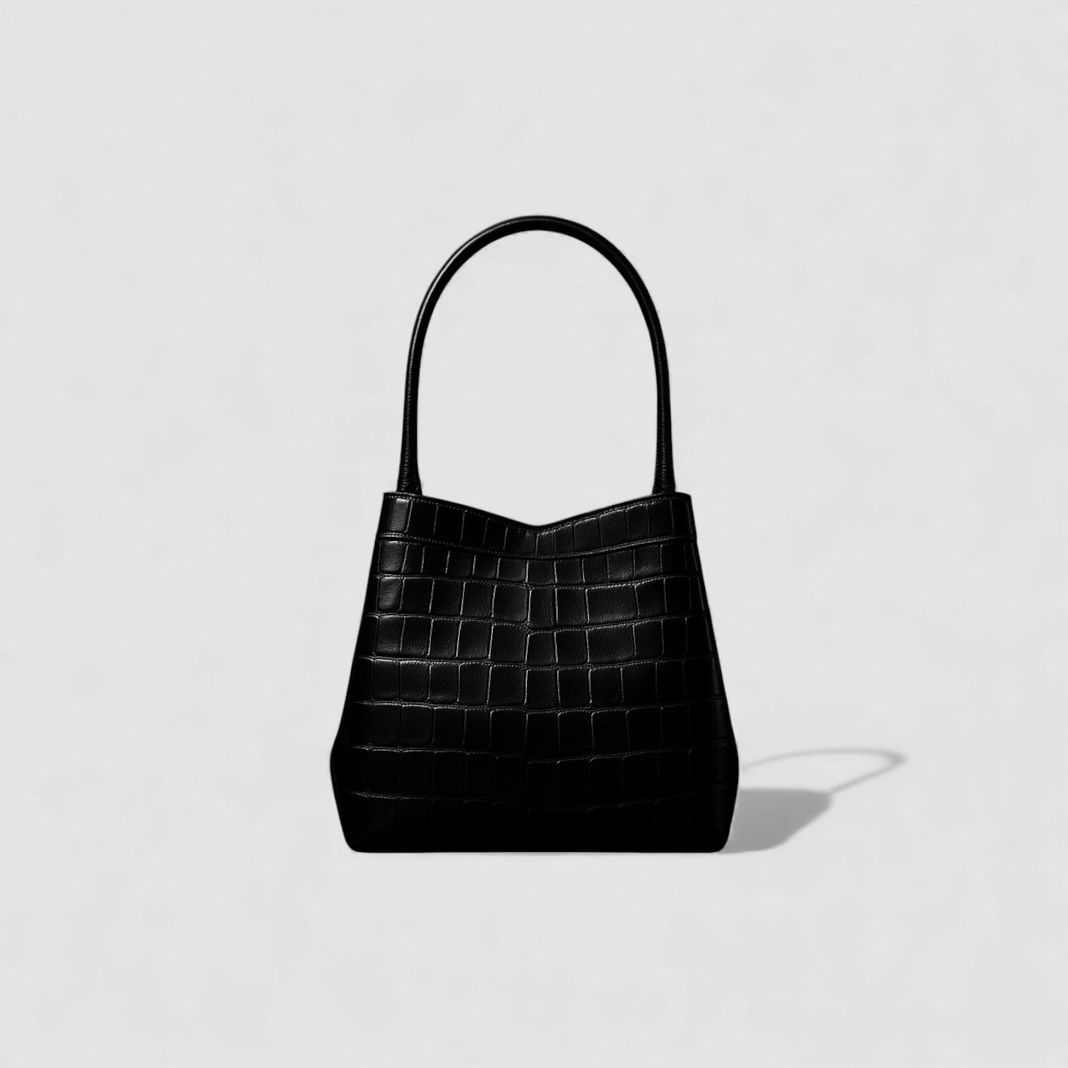 Luna Noir Leather Handbag