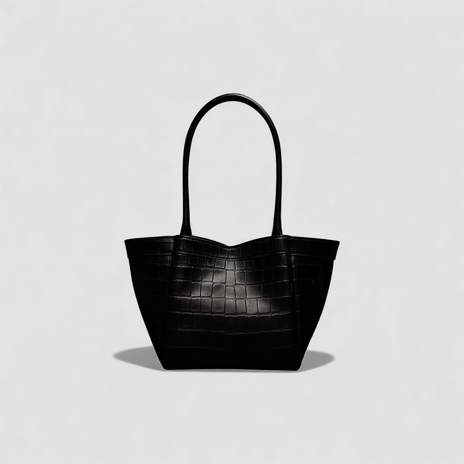 Luna Noir Leather Handbag