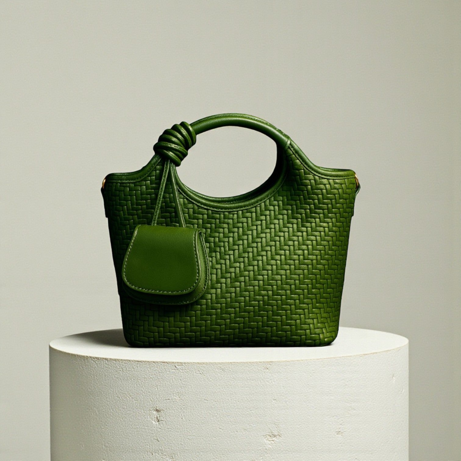 Verdant Weave Handbag