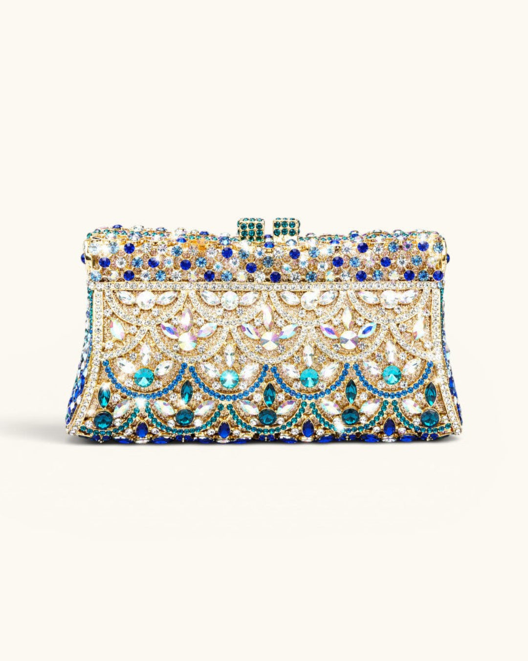 Aubrielle Diamond-Encrusted Clutch Bag