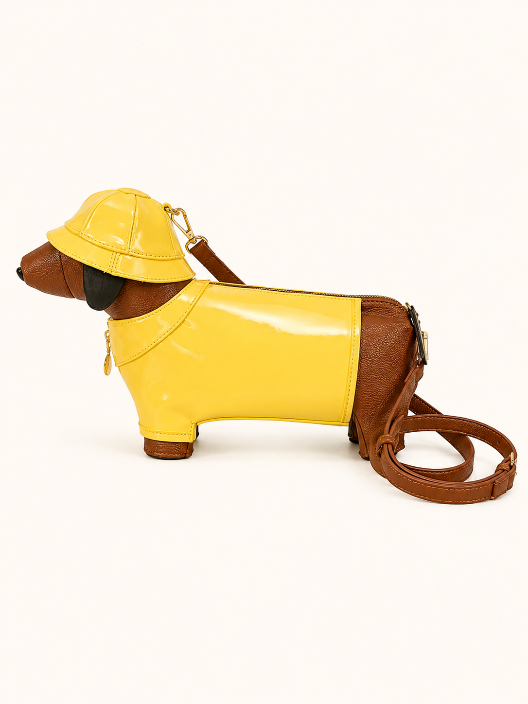 Dachshund Safari Bag in Vegan Leather