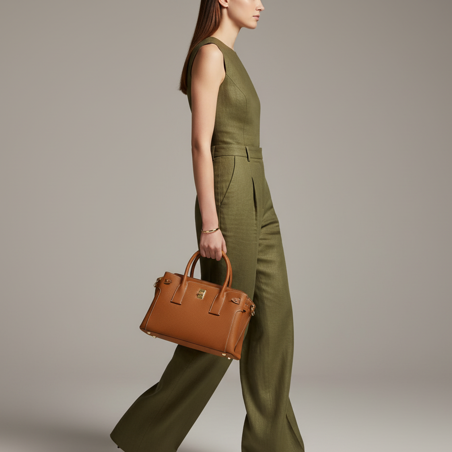 Monica Bag in Pure Leather