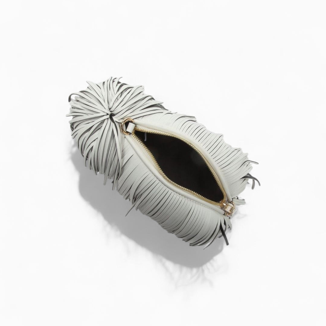 Fringe Pup Couture Bag in Vegan Leather