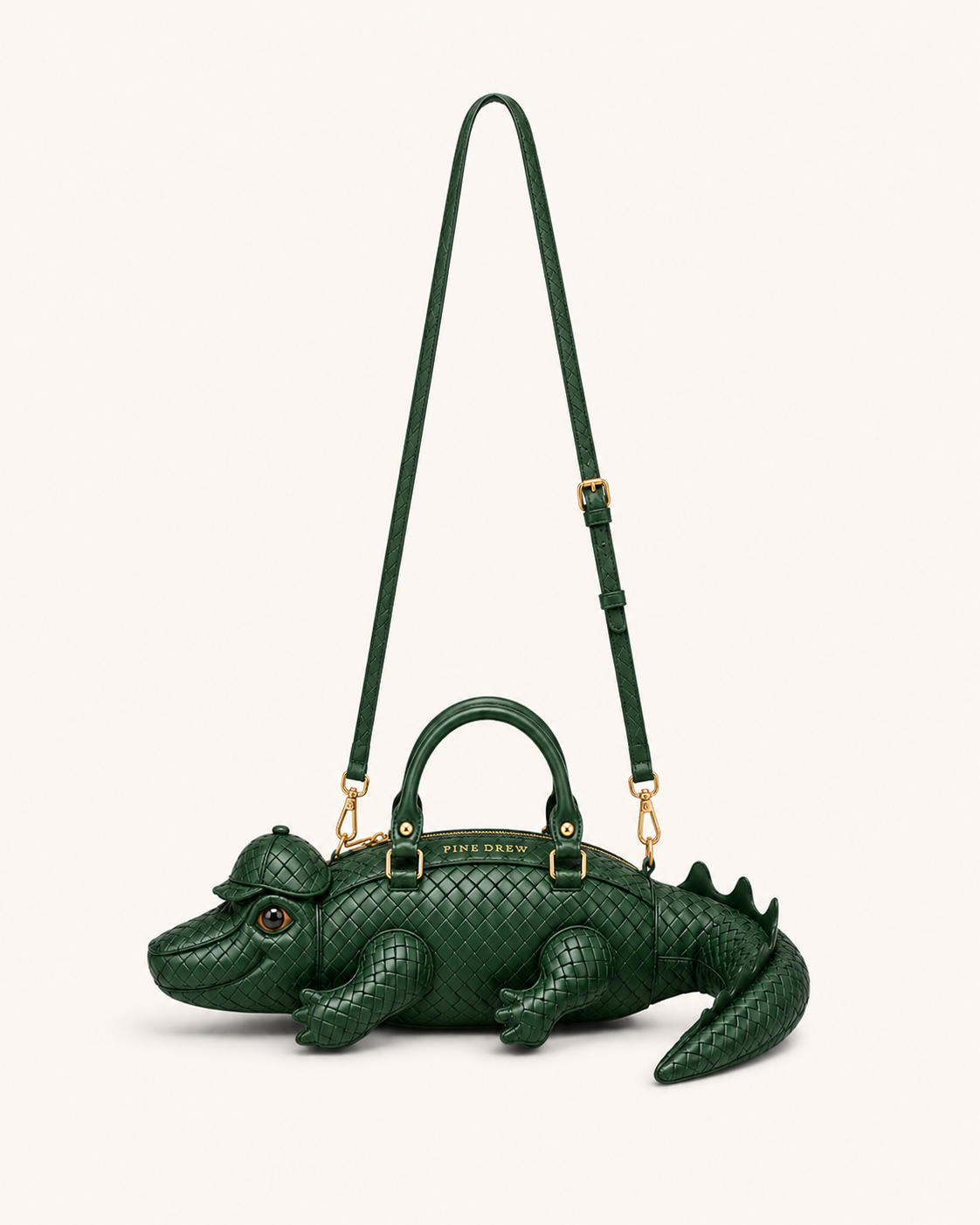 Monsieur Croco in Interwoven Vegan Leather