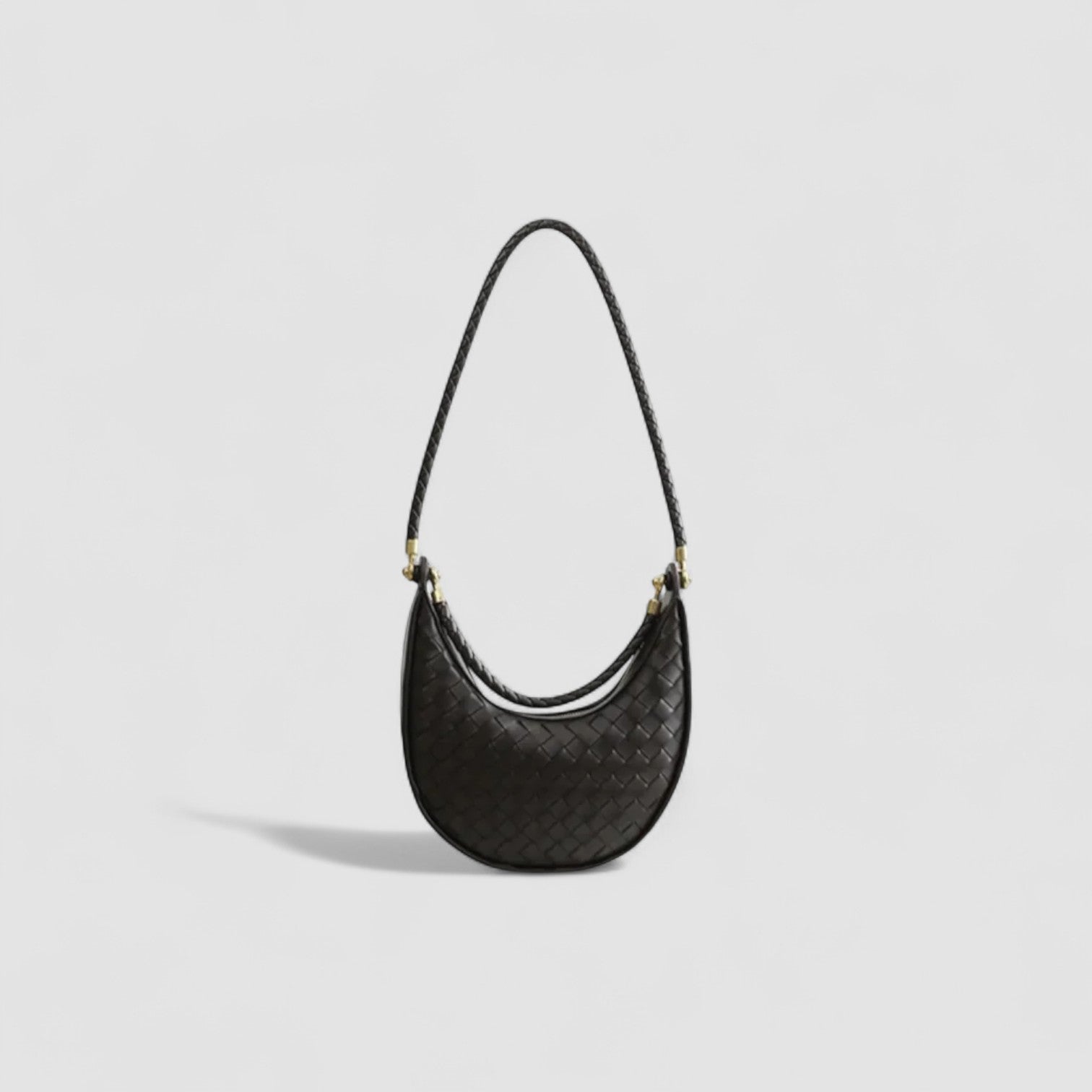 Elena Crescent Bag in Pure Leather