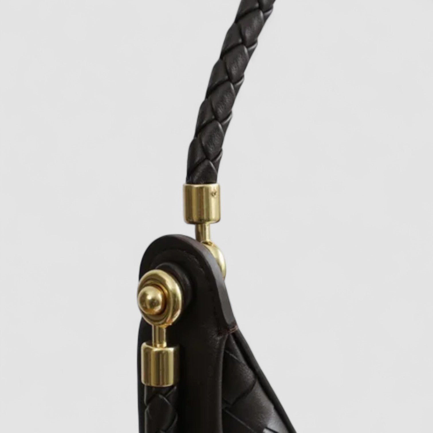 Elena Crescent Bag in Pure Leather