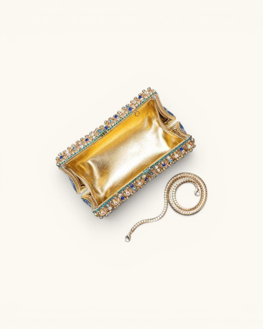Aubrielle Diamond-Encrusted Clutch Bag