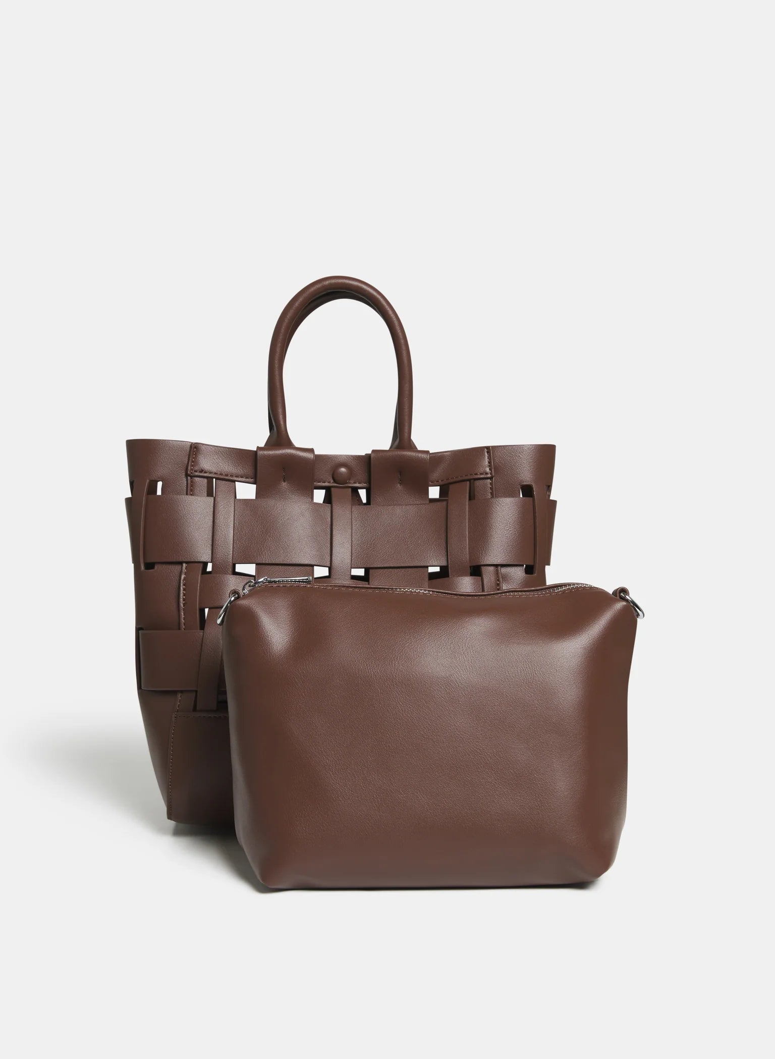 Yiva Weave Handbag in Vegan Leather