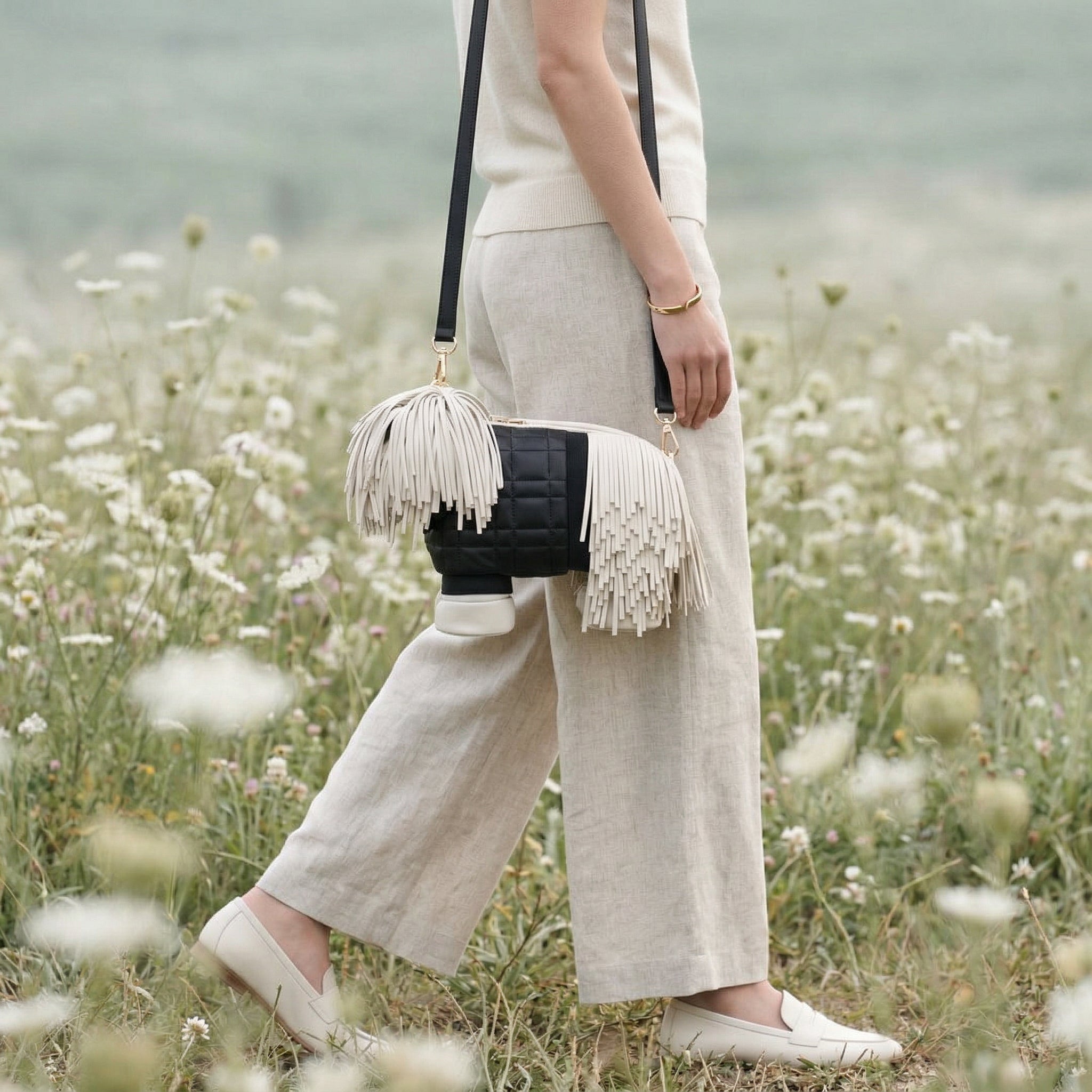 Fringe Pup Couture Bag