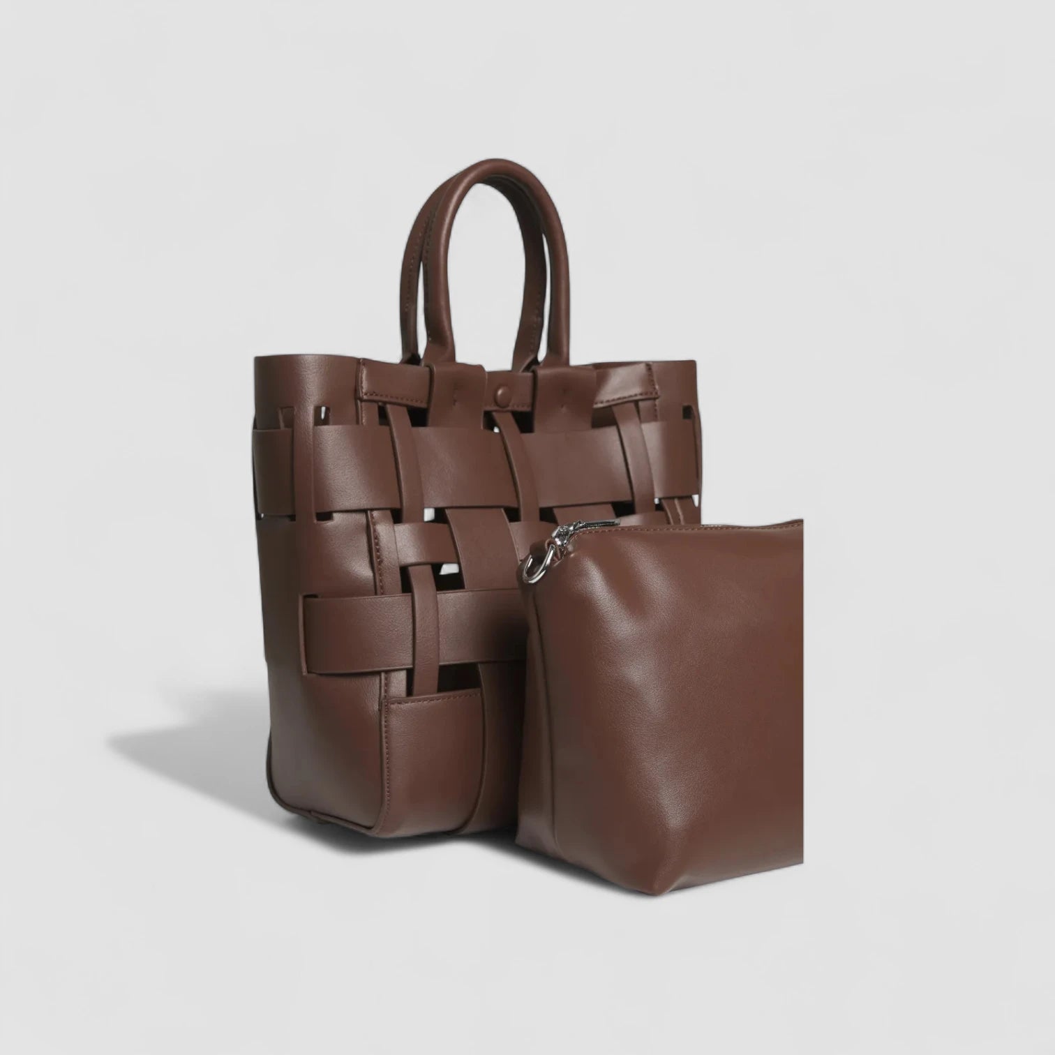 Yiva Weave Handbag in Vegan Leather