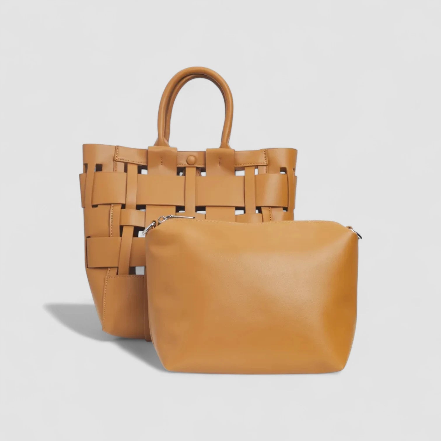 Yiva Weave Handbag in Vegan Leather