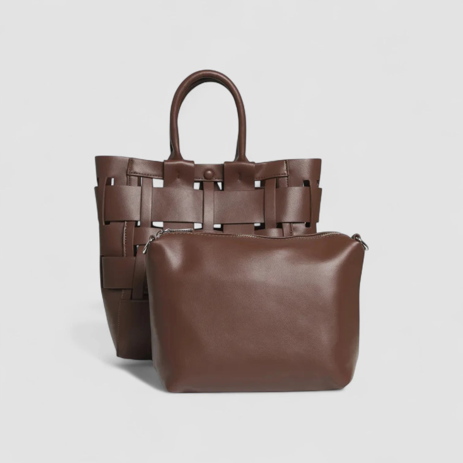 Yiva Weave Handbag in Vegan Leather