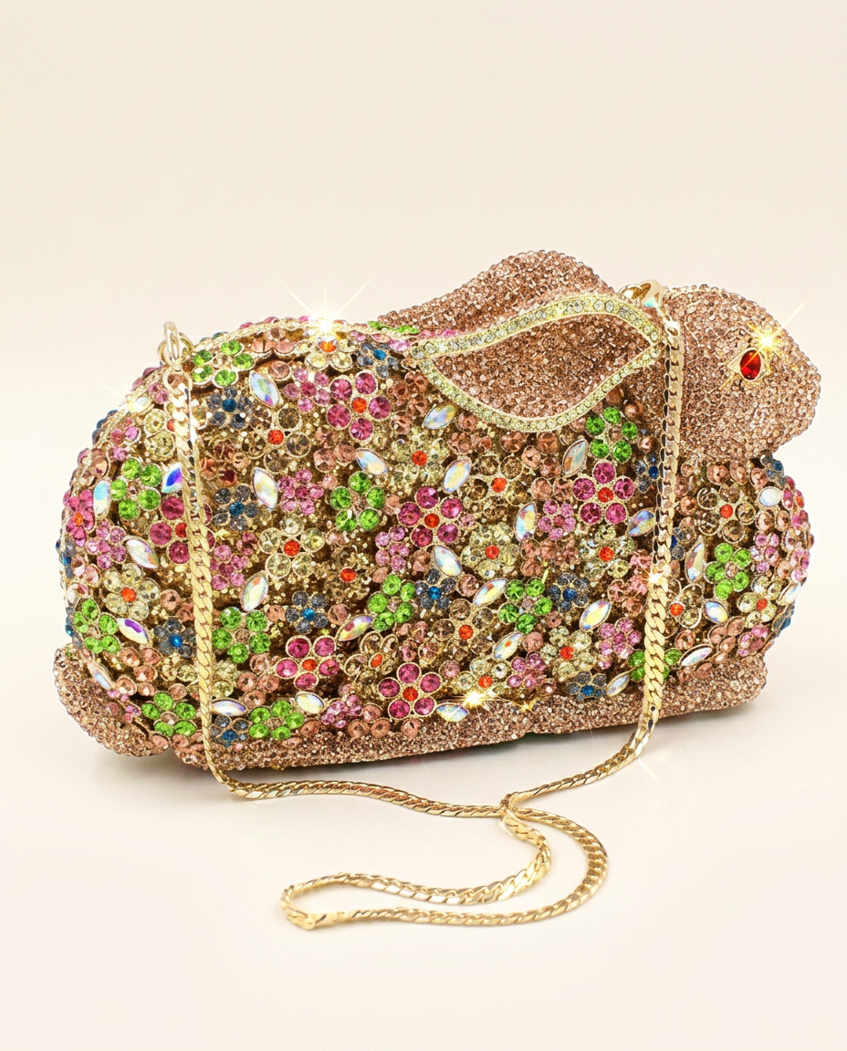 Bunny Crystal Clutch