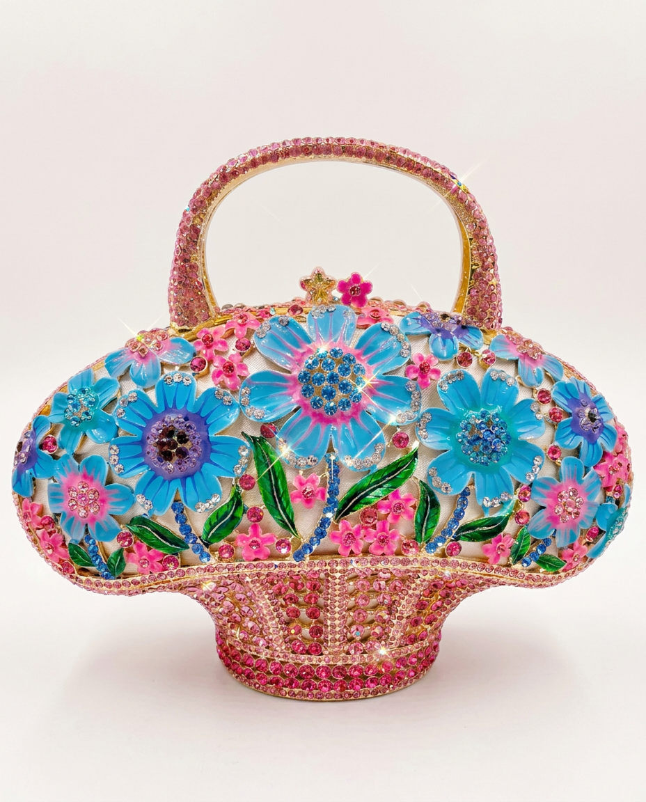 Bluebell Basket Crystal Bag
