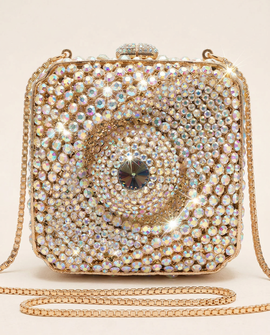 Celestial Halo Crystal Clutch