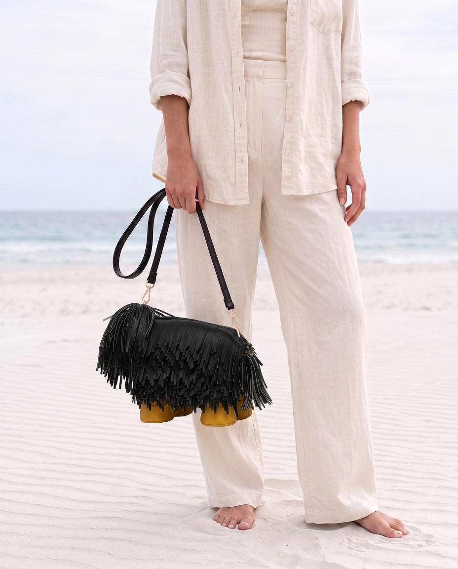 Fringe Pup Couture Bag