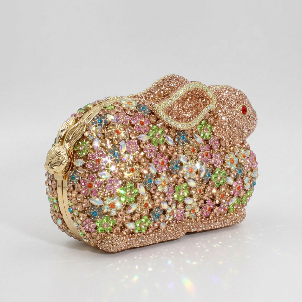Bunny Crystal Clutch