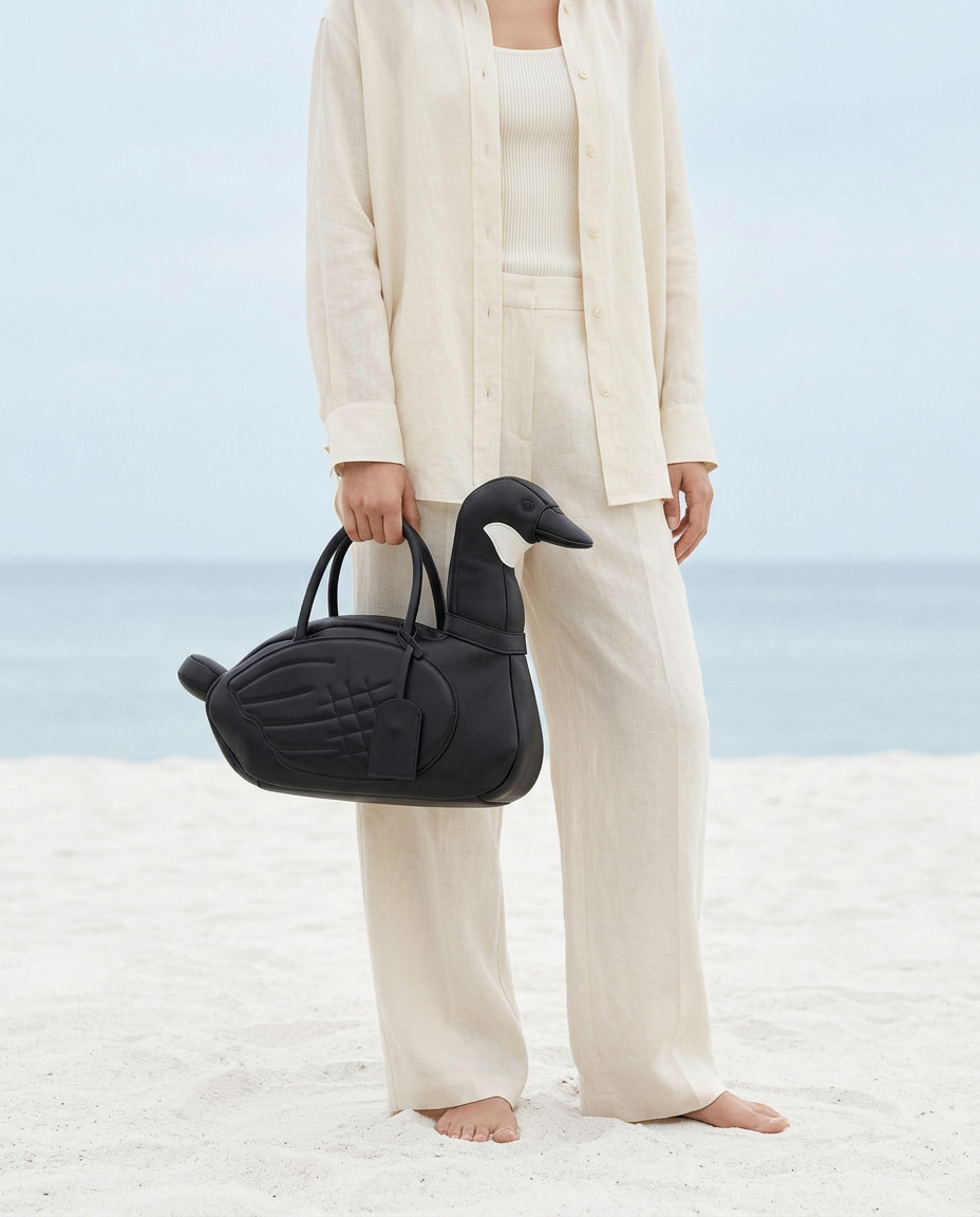 Cygne Noir Bag in Vegan Leather