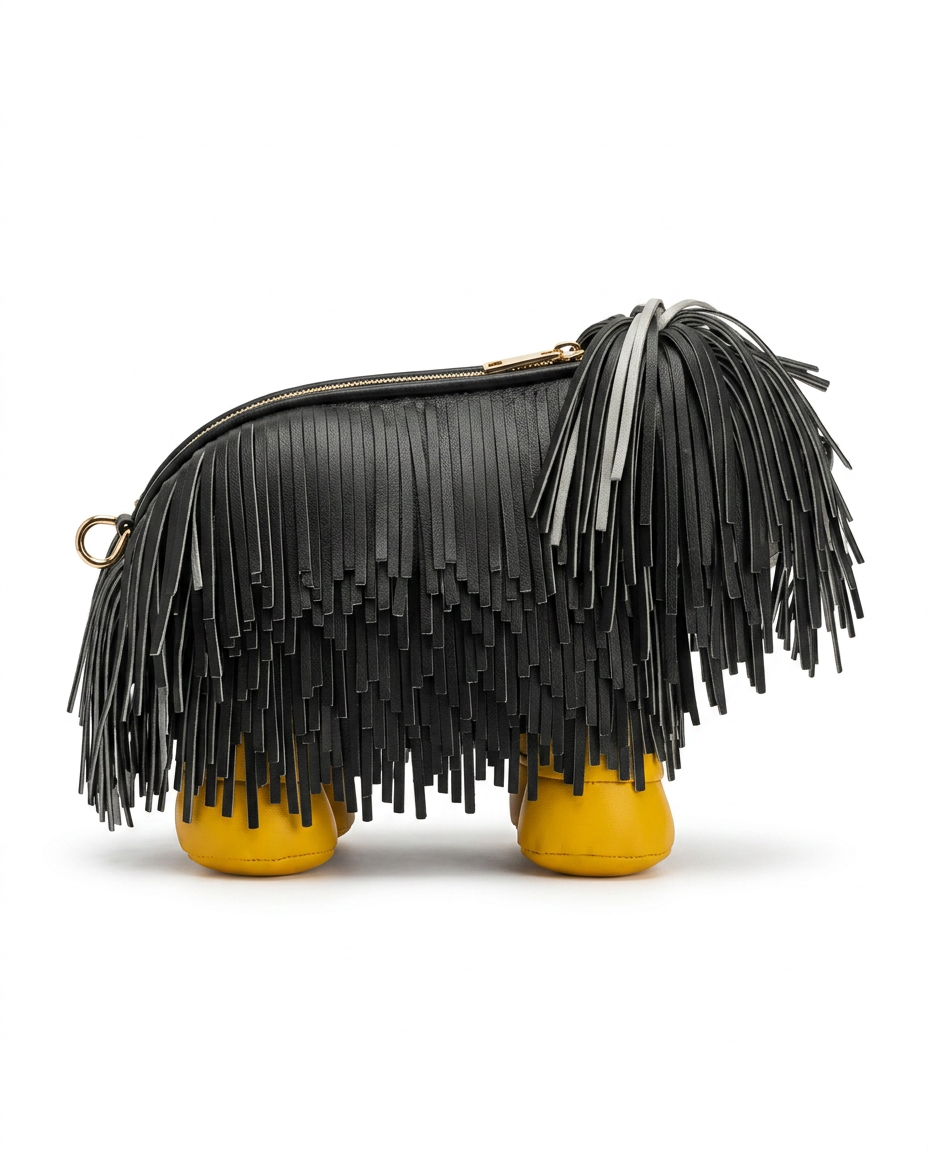 Fringe Pup Couture Bag