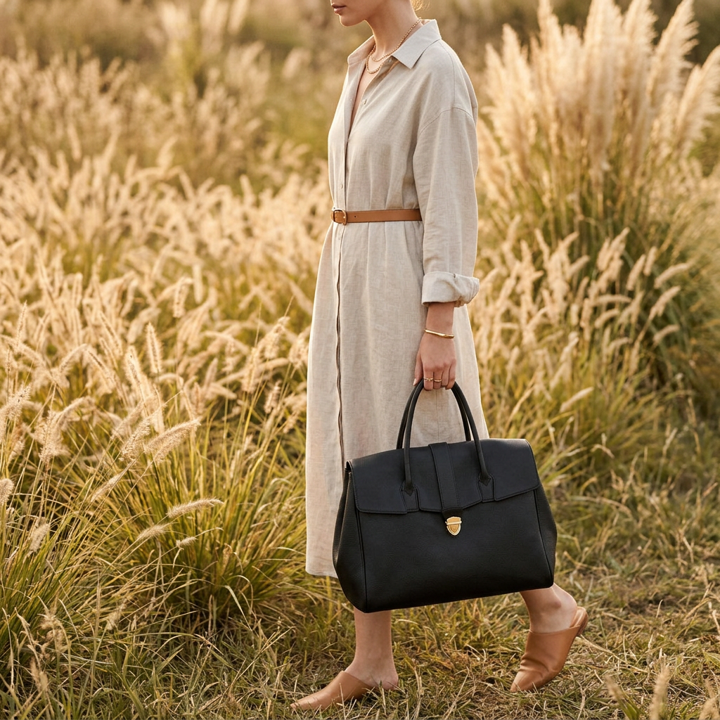 Mathilde Tote in Pure Leather