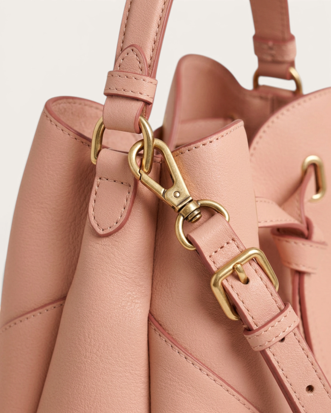 Heartstring Bucket Bag in Vegan Leather
