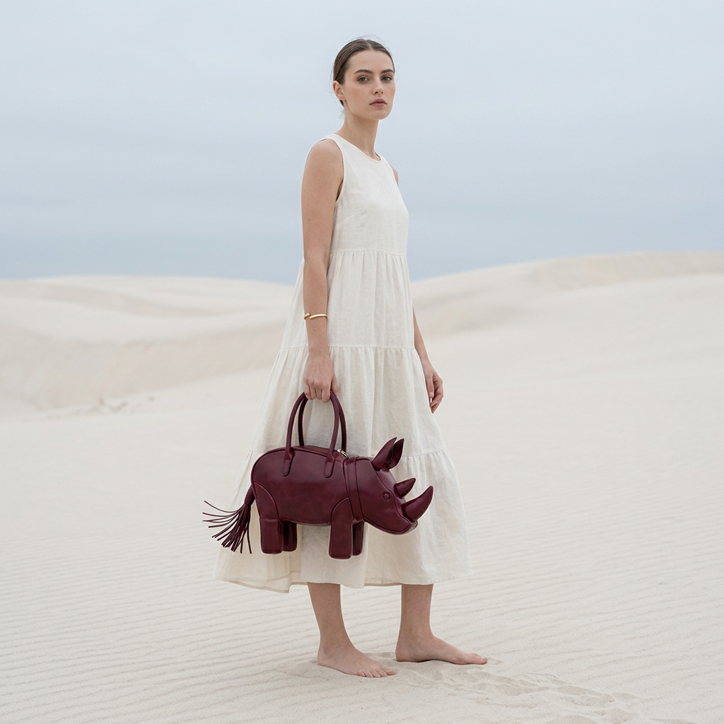 Rocco Rhino Bag in Vegan leather