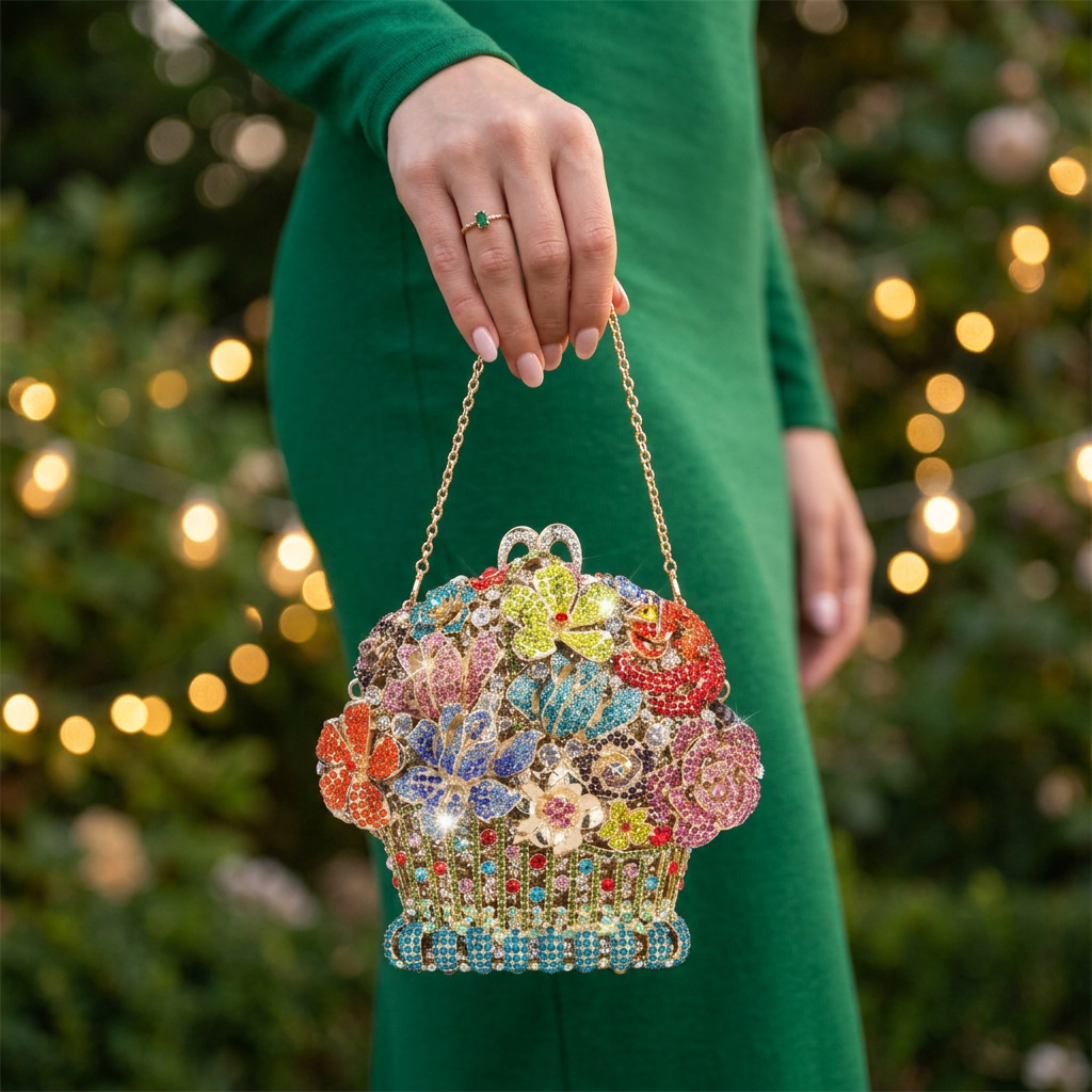 Garden Crystal Clutch