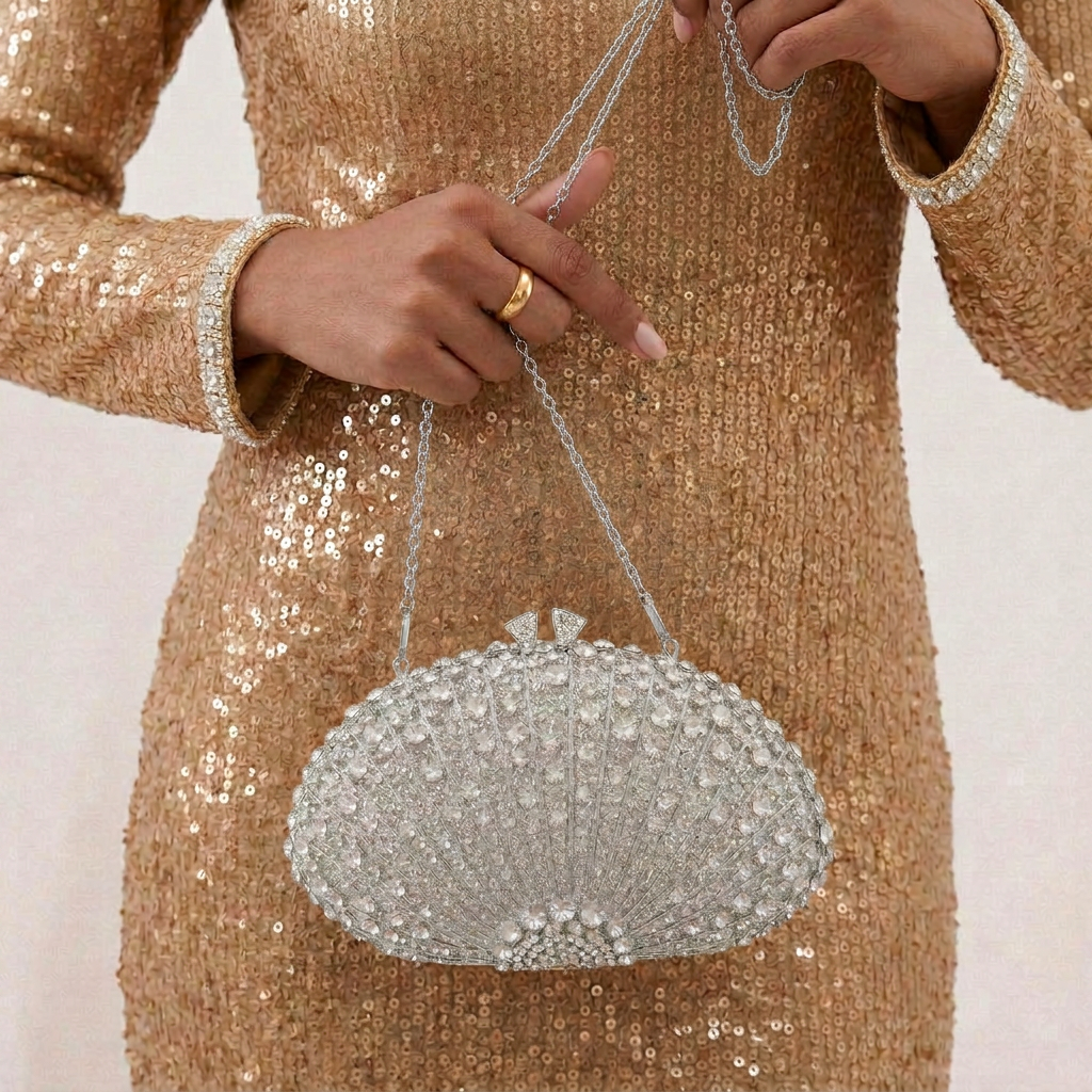 Mélusine Clutch in Vegan Leather