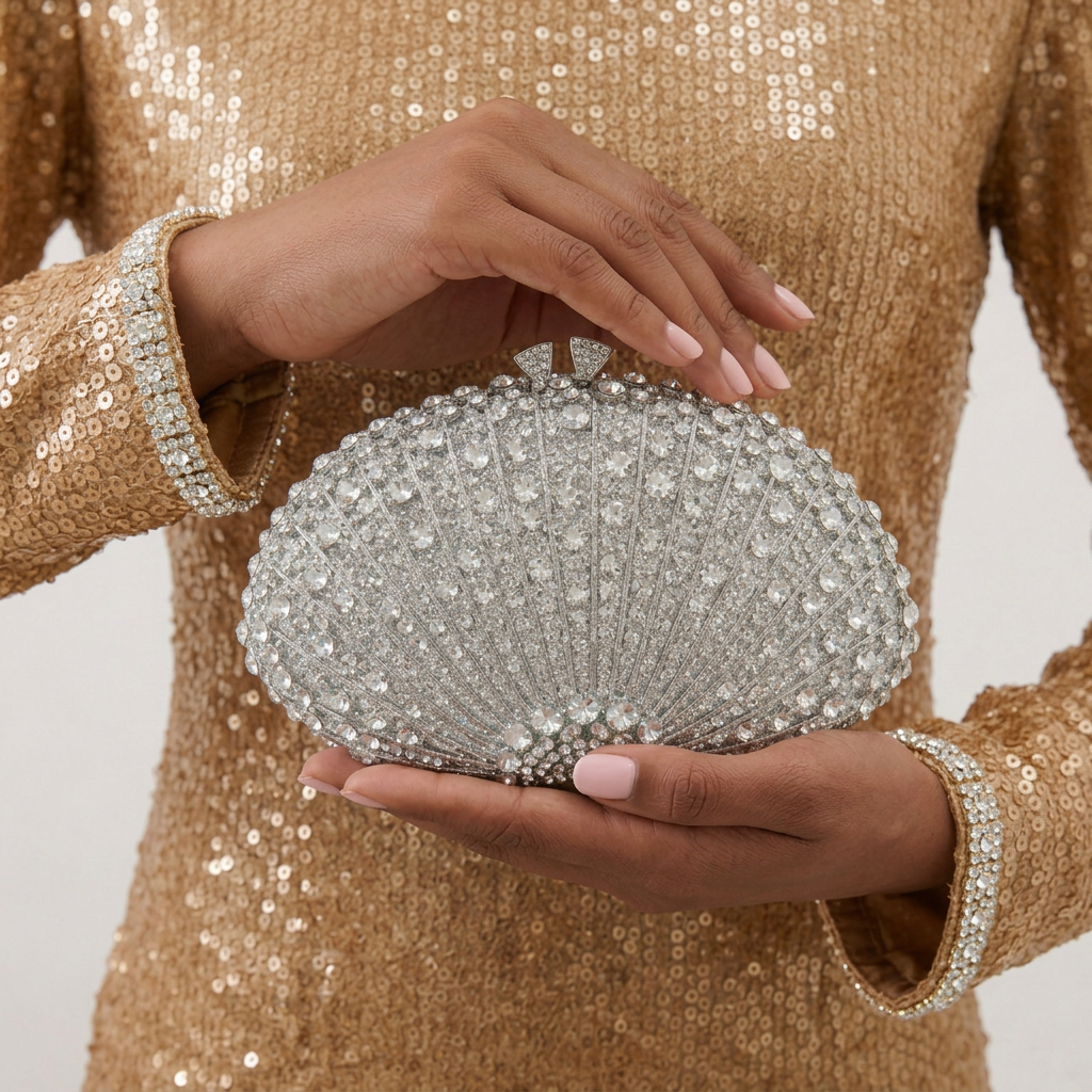 Mélusine Clutch in Vegan Leather