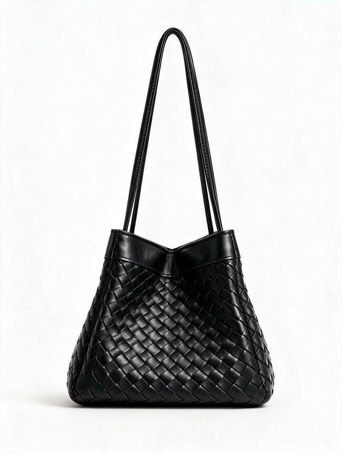 Luna Handbag in Pure Leather - 2 in 1 silhouette