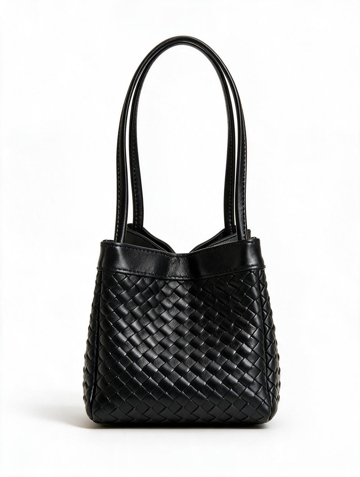 Luna Handbag in Pure Leather - 2 in 1 silhouette