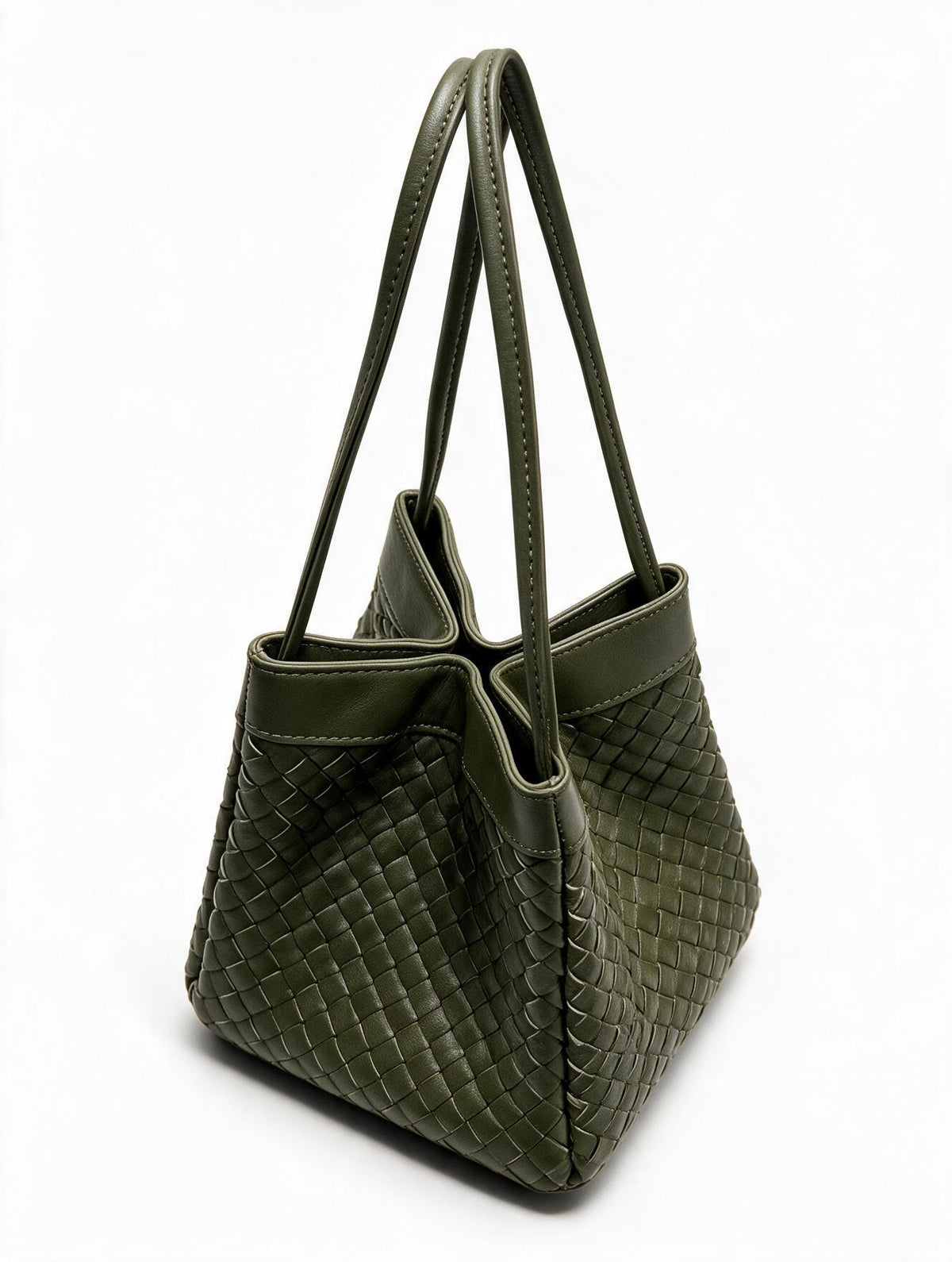 Luna Handbag in Pure Leather - 2 in 1 silhouette