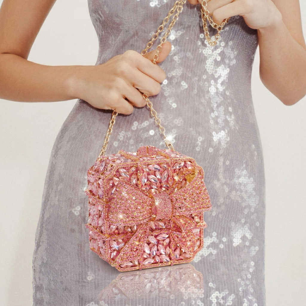 Wrapped in Love Crystal Clutch