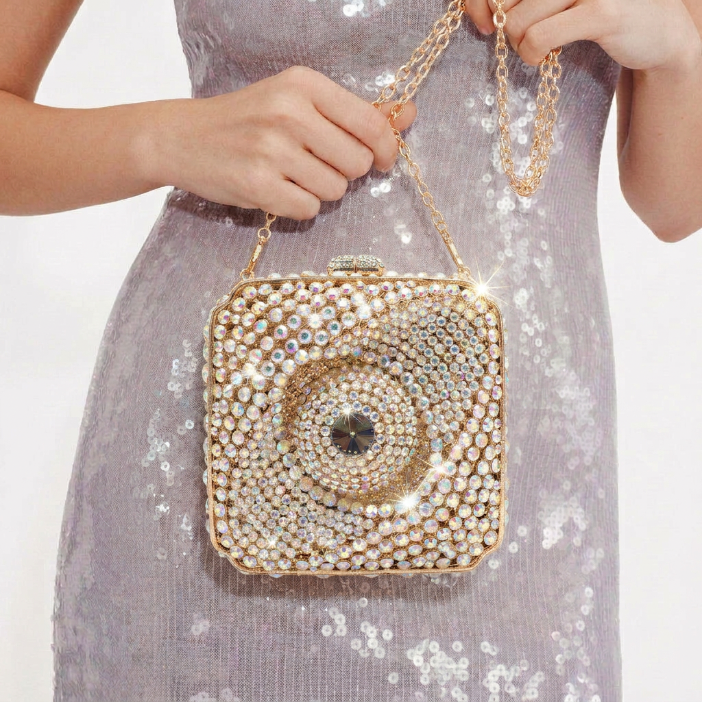 Celestial Halo Crystal Clutch