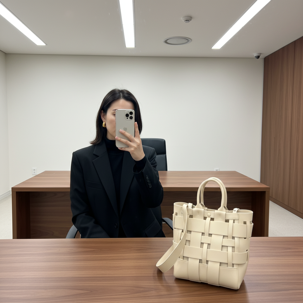 Yiva Weave Handbag in Vegan Leather