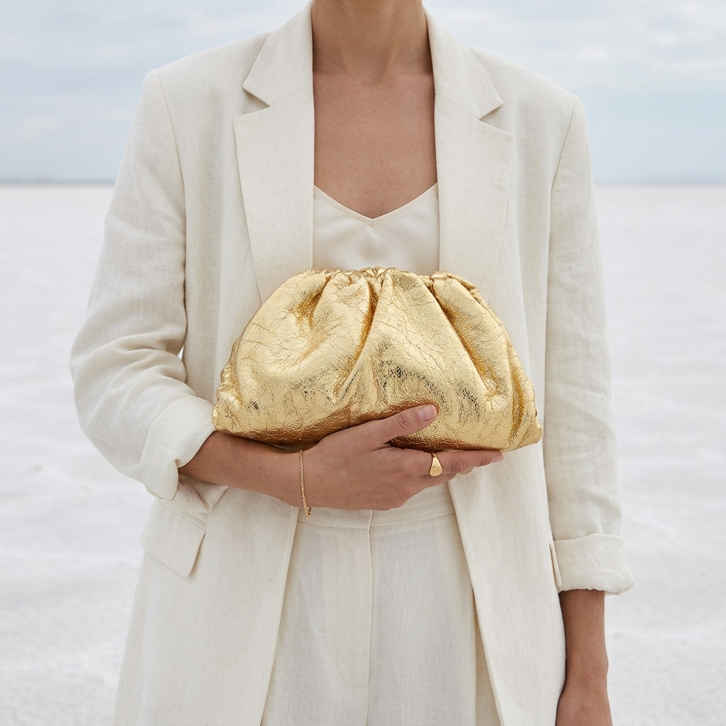 Emily Gold Pouch