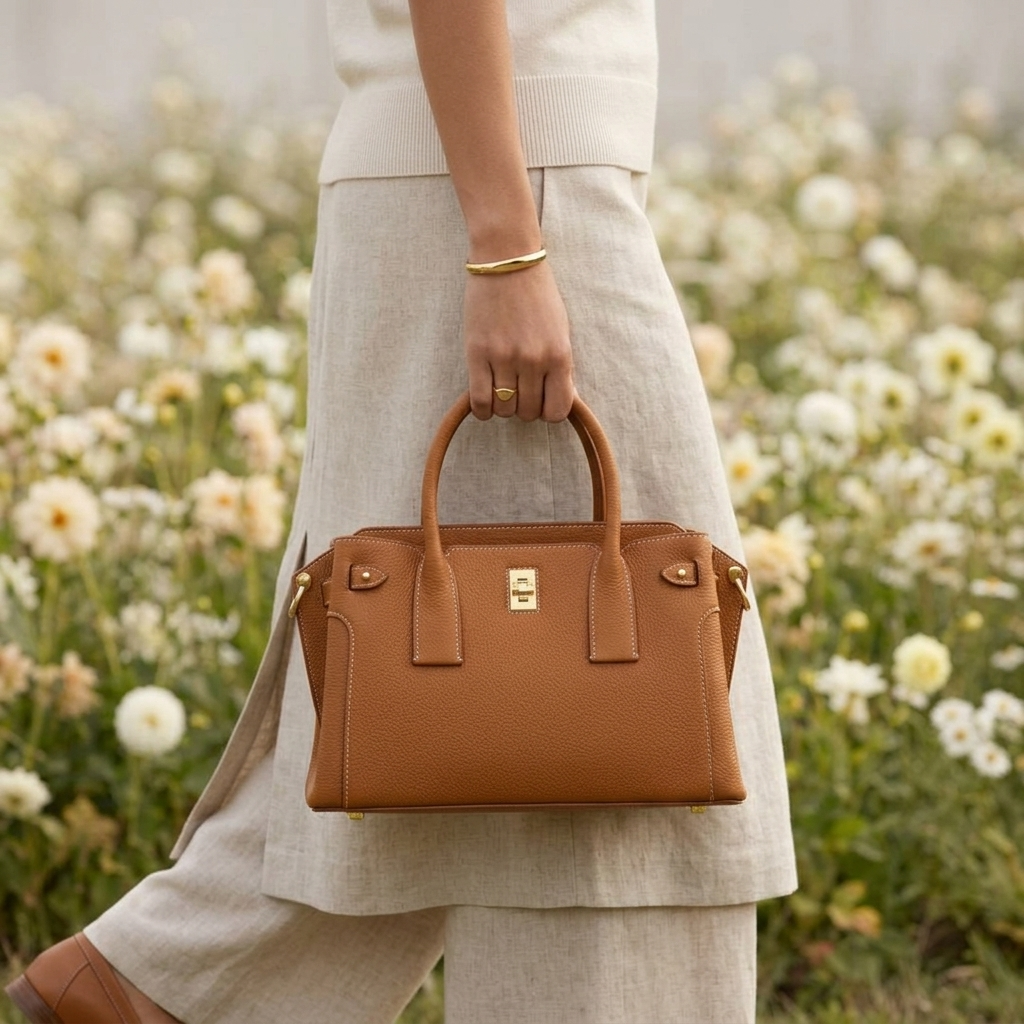 Monica Bag in Pure Leather