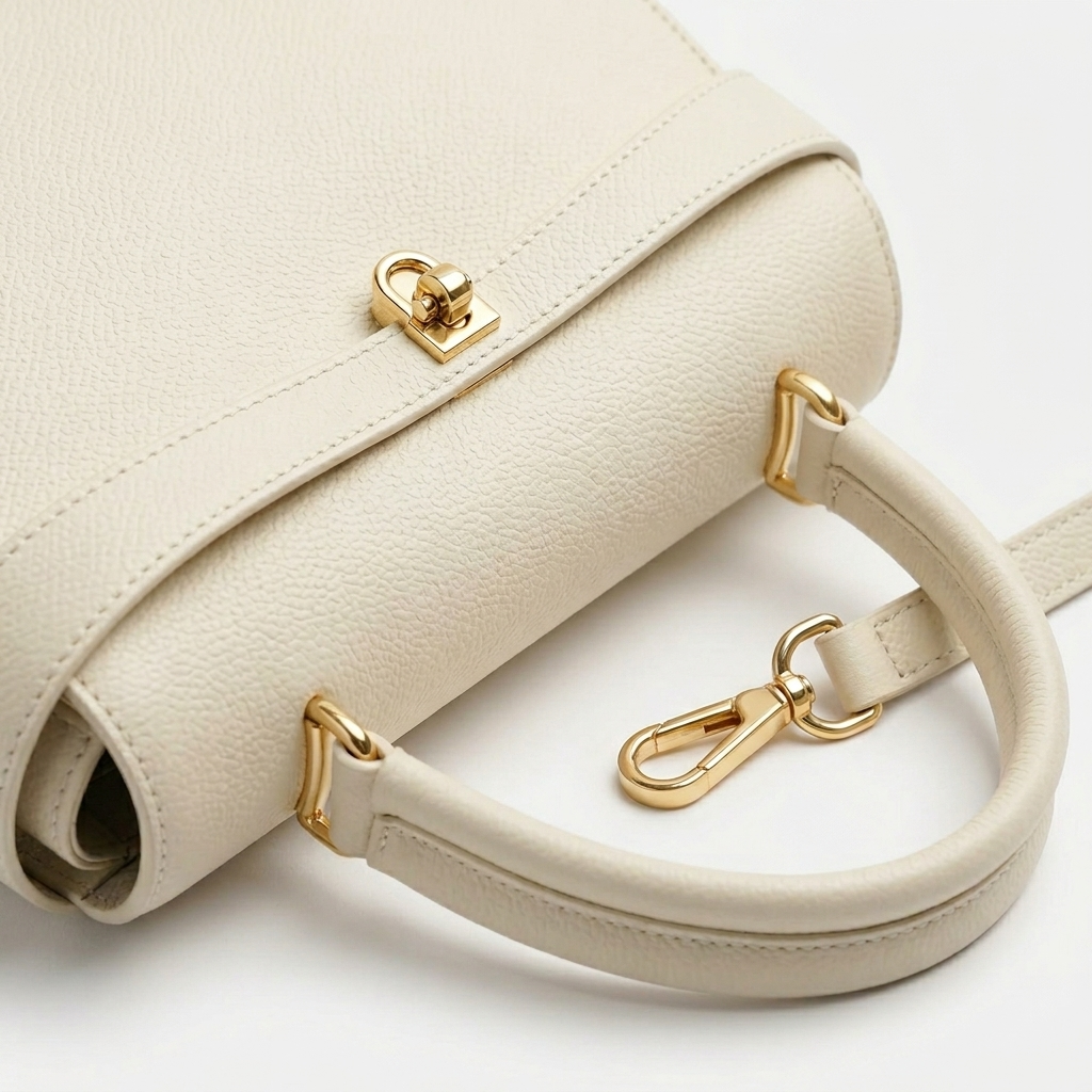 Aurelle Ivory In Pure Leather