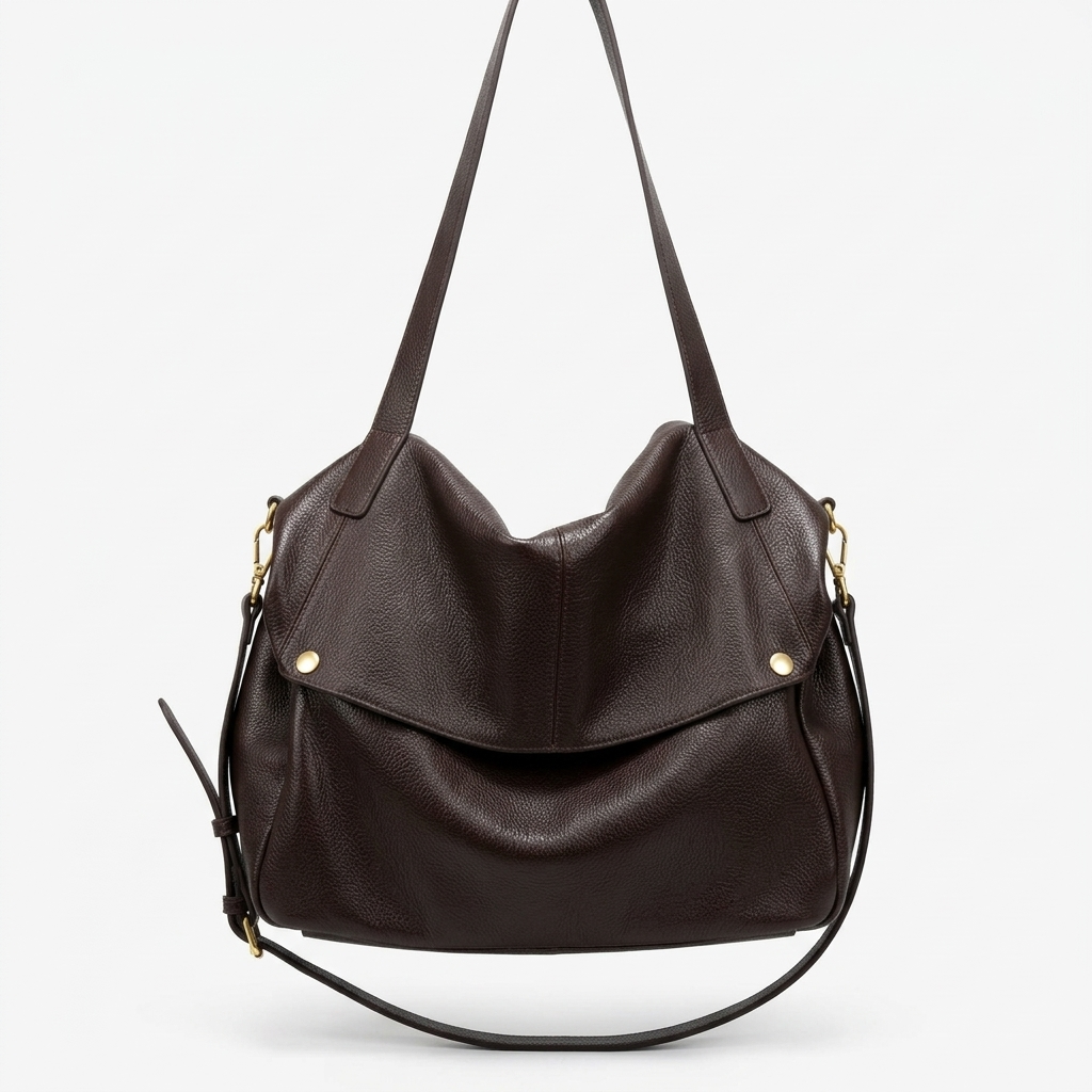 Terra Fold Bag in Pure Leather